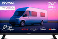 Modell DVB-S2 12V-Anschluss DYON Smart, Breite 60 cm, Smart-TV mit, App Store, Netflix, waipu.tv, 24 VX-V, 24 Zoll, T2