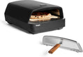 Pizzaofen BURNHARD Gas, Tragbarer 5,9 kW Outdoor Ofen für Pizza, Maße 58,5 x 47,7 x 24,8 cm, 450 °C, Tony inklusive. Hitzeschild