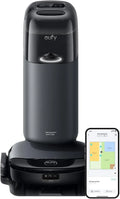 Saugroboter, eufy S1 HydroJet mit Wischfunktion, All-in-One-Station, es Reinigungssystem, Always Clean Mop, Auto-Lift-Mopp, Smarte Hinderniserkennung