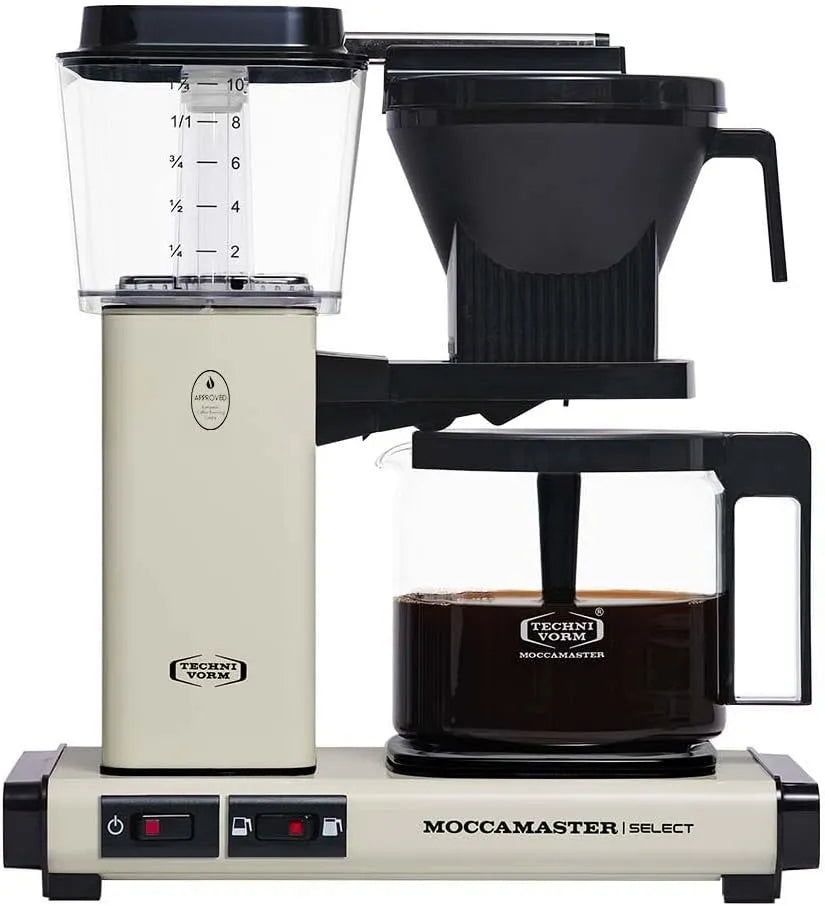 Kaffeemaschine Moccamaster KBG Select, Fassungsvermögen 1.25L, Retro, Filterkaffee, Off-White