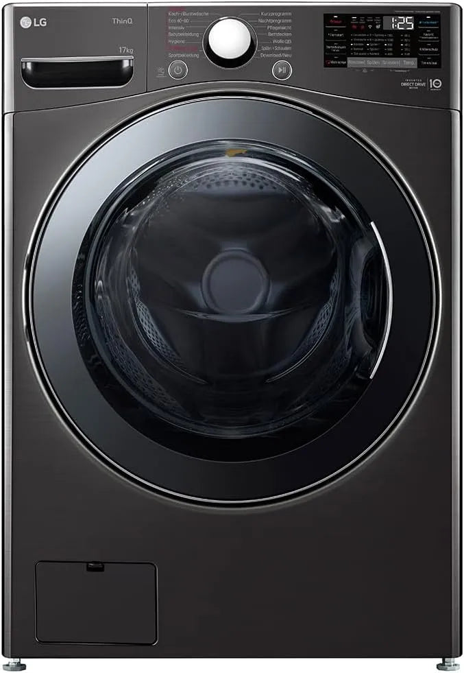 LG Waschmaschine F11WM17TS2B, Frontbeladung 17 kg, Maße 70x77x99 cm, 1.100 U., Turbowash 59 Minuten, 6 Motion DirectDrive, Energieklasse E, Wi-Fi