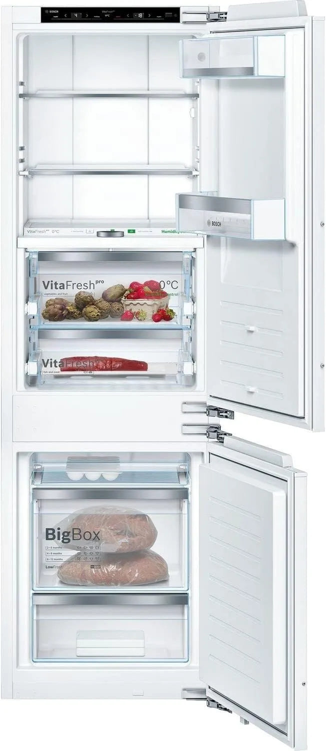 Bosch Modell, Serie 8 Einbau-Kühl-Gefrier-Kombination KIF86PFE0, VitaFresh pro 3x längere Frische, Fassungsvermögen 156L Kühlen & 67L Gefrieren