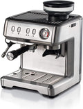 Ariete Kaffeemaschine 1313, 1 oder 2 Tassen-Filter, mit Manometer, Kompatibel mit Kaffeepulver und ESE-Pads, Silber, 15 Bar Maximum, Leistung 1600W