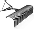 Wiltec Modell 3-Punkt-Aufstecksystem, Rasentraktor Heuharke mit 152 cm Arbeitsbreite, Heurechen mit 32 Harkenzinken, Rechen mit 360° Drehung