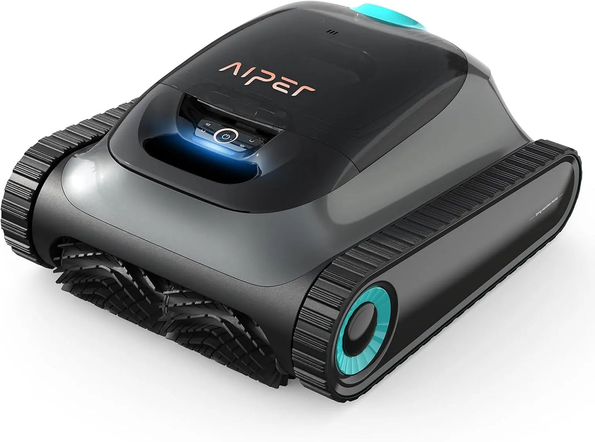 Poolroboter, Poolreiniger für Eingelassene Pools bis zu 150㎡, AIPER Scuba S1 Boden und Wand, Kabelloser Poolsauger mit Wandklettern