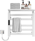 Handtuchheizkörper elektrisch, Badheizkörper elektrisch 500x500mm, Intelligenter thermostatischer Handtuchhalter, Mit Touch Schalter und Timer
