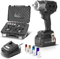 Modell ADS-880 ADS 880 ST STAHLWERK Akku-Schlagschrauber, Spannung 20 V, 4 Schonnüsse 17-22 mm, 880 Nm, ½' Zoll Aufnahme, Akku & Ladegerät