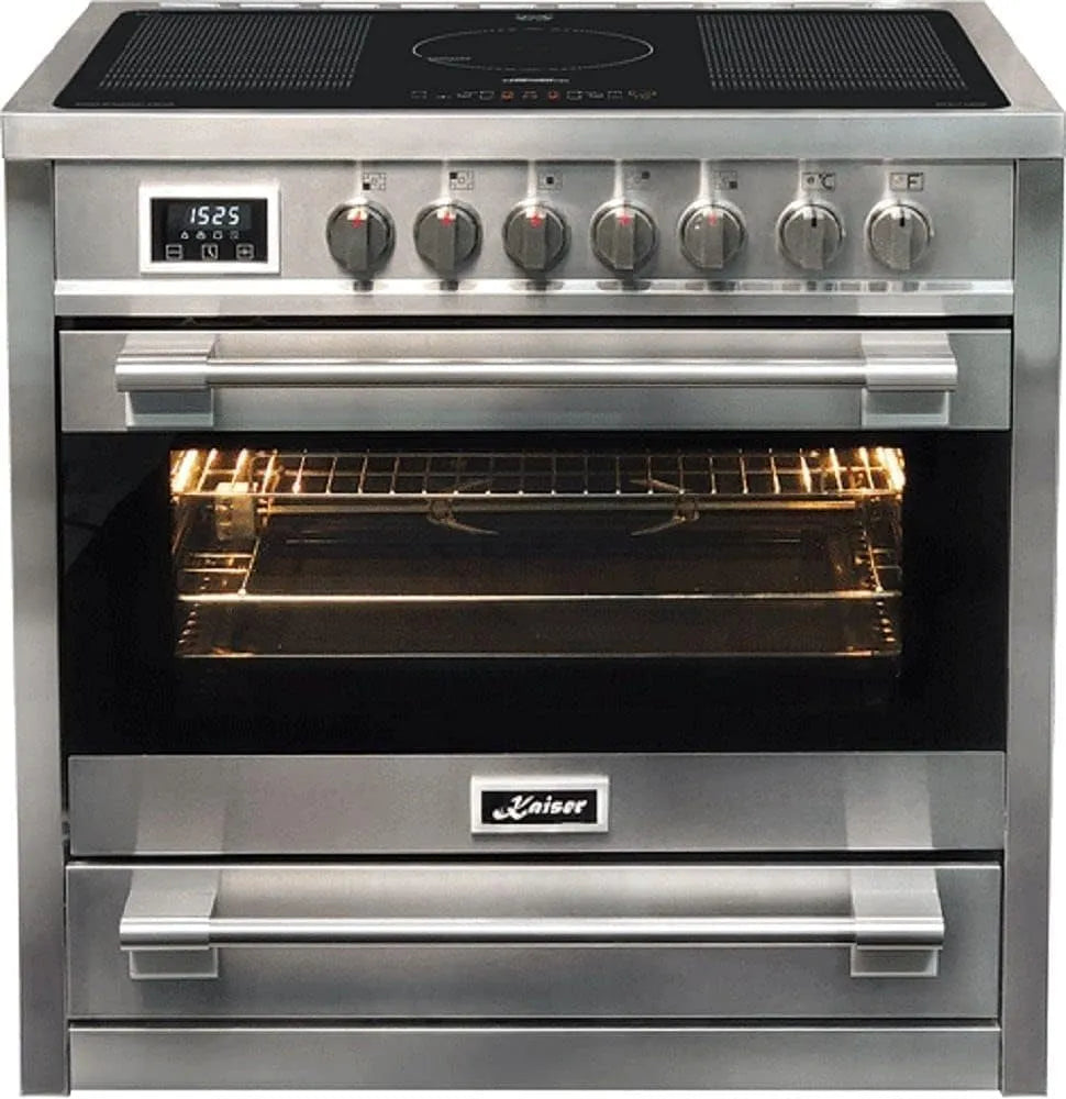 Induktionskochfeld HC 93691 IR, 8 Multifunktions-Elektro-Backofen, Elektro Standherd 90 cm, Fassungsvermögen 115 L, 5 Kochzonen, Kaiser Empire