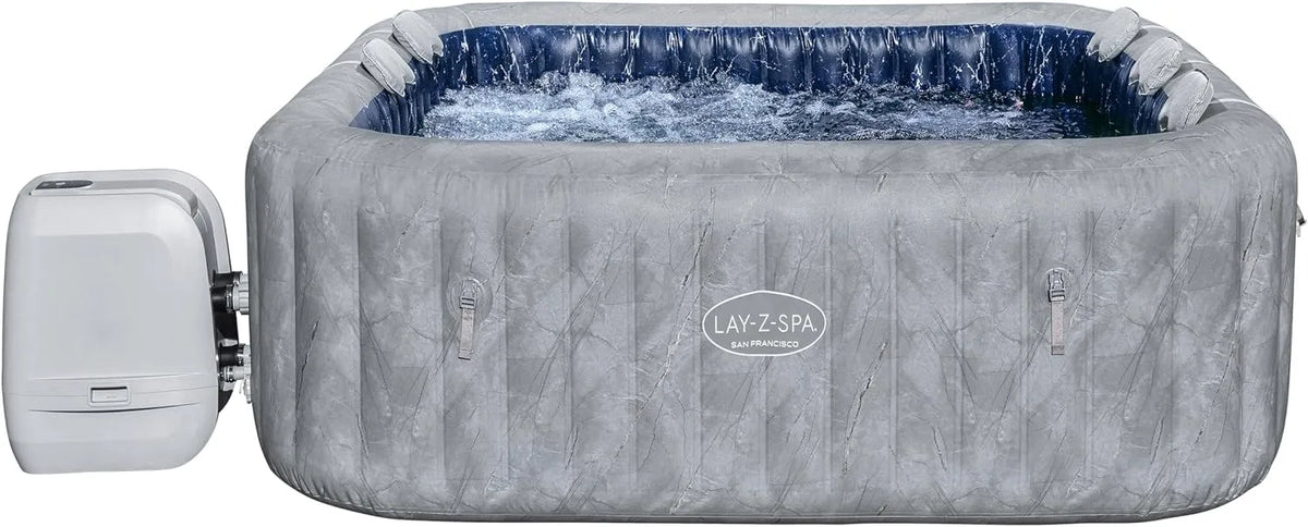 Bestway Whirlpool, eckig, LAY-Z-SPA WLAN San Francisco HydroJet Pro 230 x 230 x 71 cm