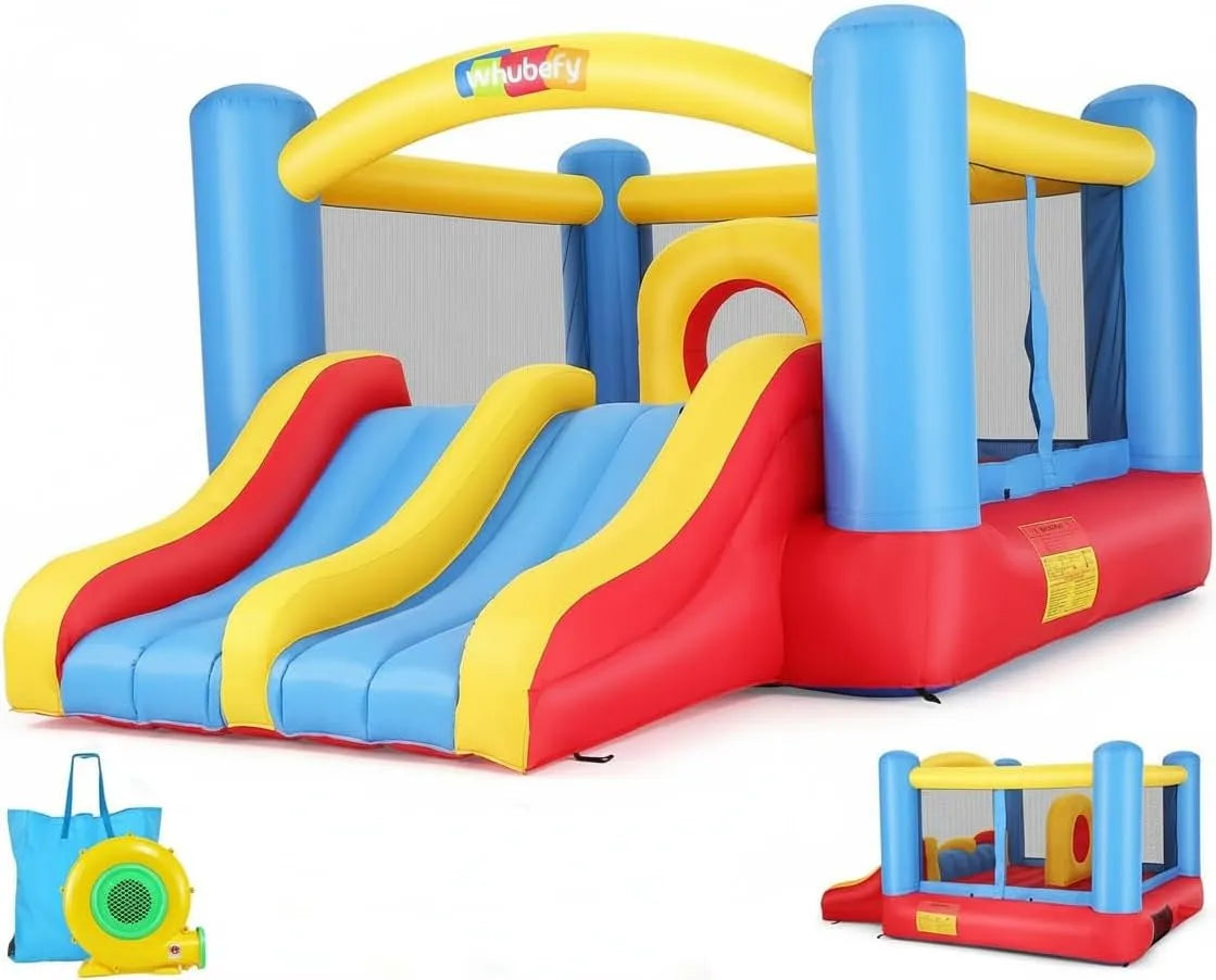 Kinder 3-6 & 8-12 Große Kinder Hüpfburg für, Indoor Outdoor Springburg Spielhaus für Party Geschenk, Kriechtunnel