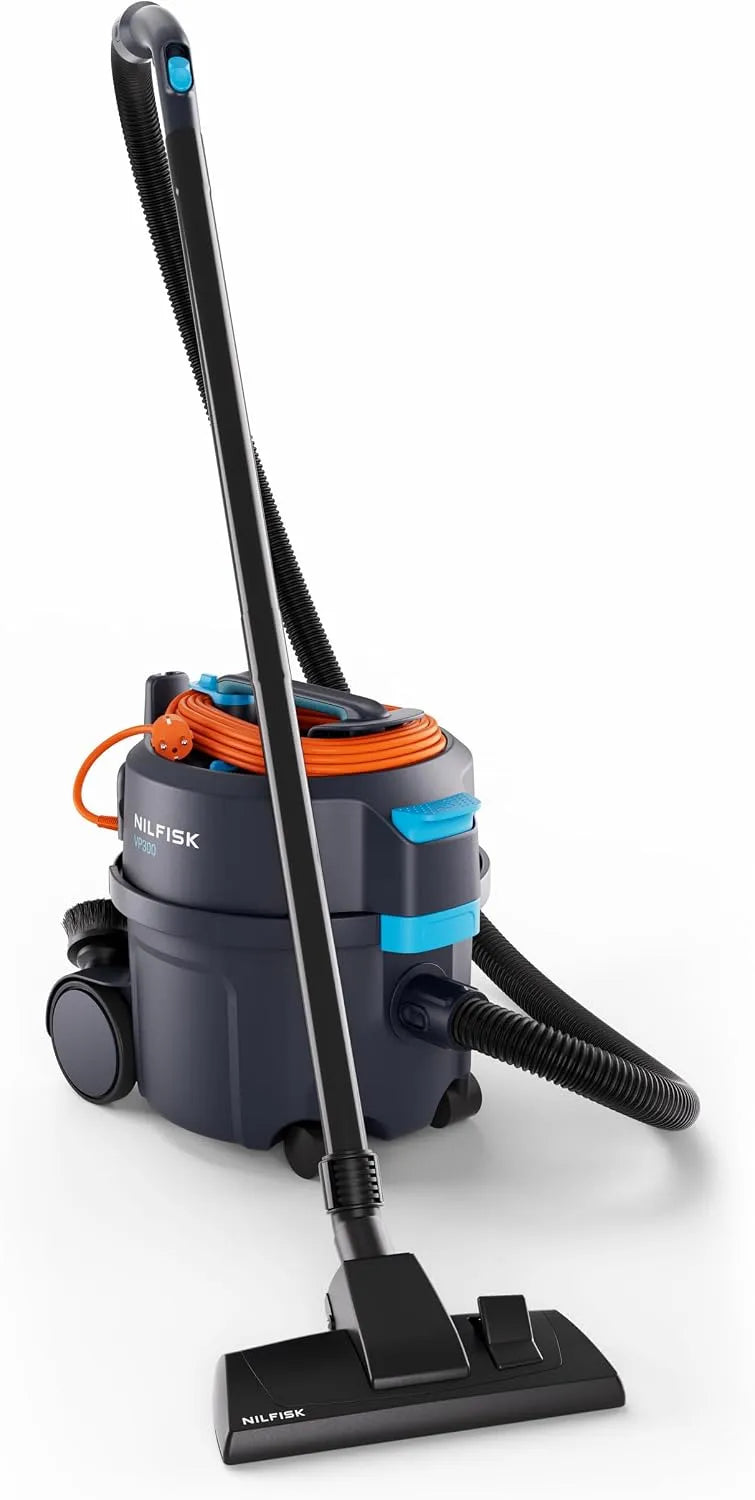 Nilfisk Nass-/Trockensauger VP300 107421143, Gewicht 4,5kg, Abmessungen 398 x 340 x 395cm, Filterbeutelvolumen 10L, inklusive. Filter und Düsen