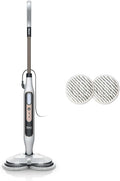 Shark Dampfreiniger S8201EU, 3 Dampfstufen, desinfiziert, für versiegelte Hartböden, 2 rotierende Power Pads, entfernt Flecken und Schmutz