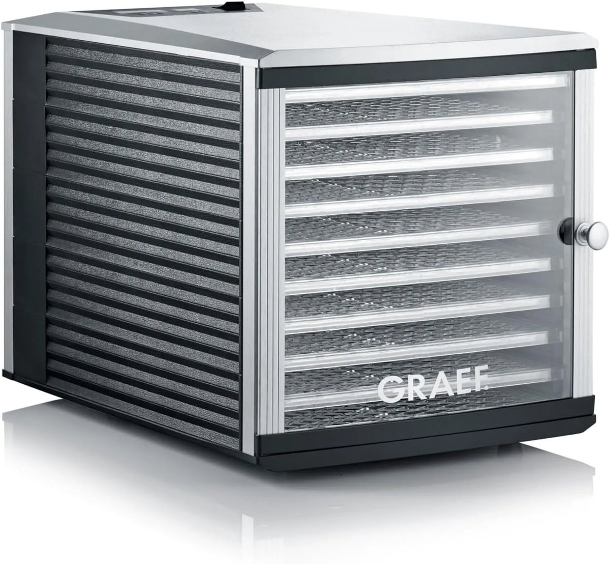 Modell Dörrautomat in Silber mit Timeranzeige DA510EU GRAEF, 30–70°C regelbar, Temperaturkontrolle, übersichtliches Display