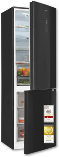 Exquisit Kühl-Gefrierkombination KGC5350-105-NF-040C, Fassungsvermögen 347 l Nutzinhalt, 39 dB, EEK: C, No Frost, Schnellgefrieren, inoxlook-az