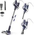 Staubsauger YISORA, Leistung 600W Motor, 6-in-1 Stielstaubsauger & Handstaubsauger mit 6M Kabel, 23Kpa stark Saugkraft, klein leicht