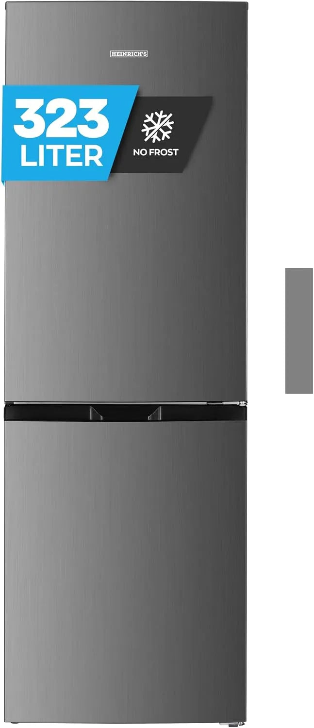 Heinrich´s Kühlgefrierkombination Modell Gefriervolumen104L, leise 39 dB, Kühlvolumen 219L, 7 Temperaturstufen, Fassungsvermögen 323L, LED Beleuchtung