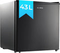 Kühlschrank KLAMER Mini, Kompressor, Gefrierzone, Minibar, Kleiner in Schwarz, mit Gefrierfach 43 L, 6 Kühlstufen, Herausnehmbares Gitter