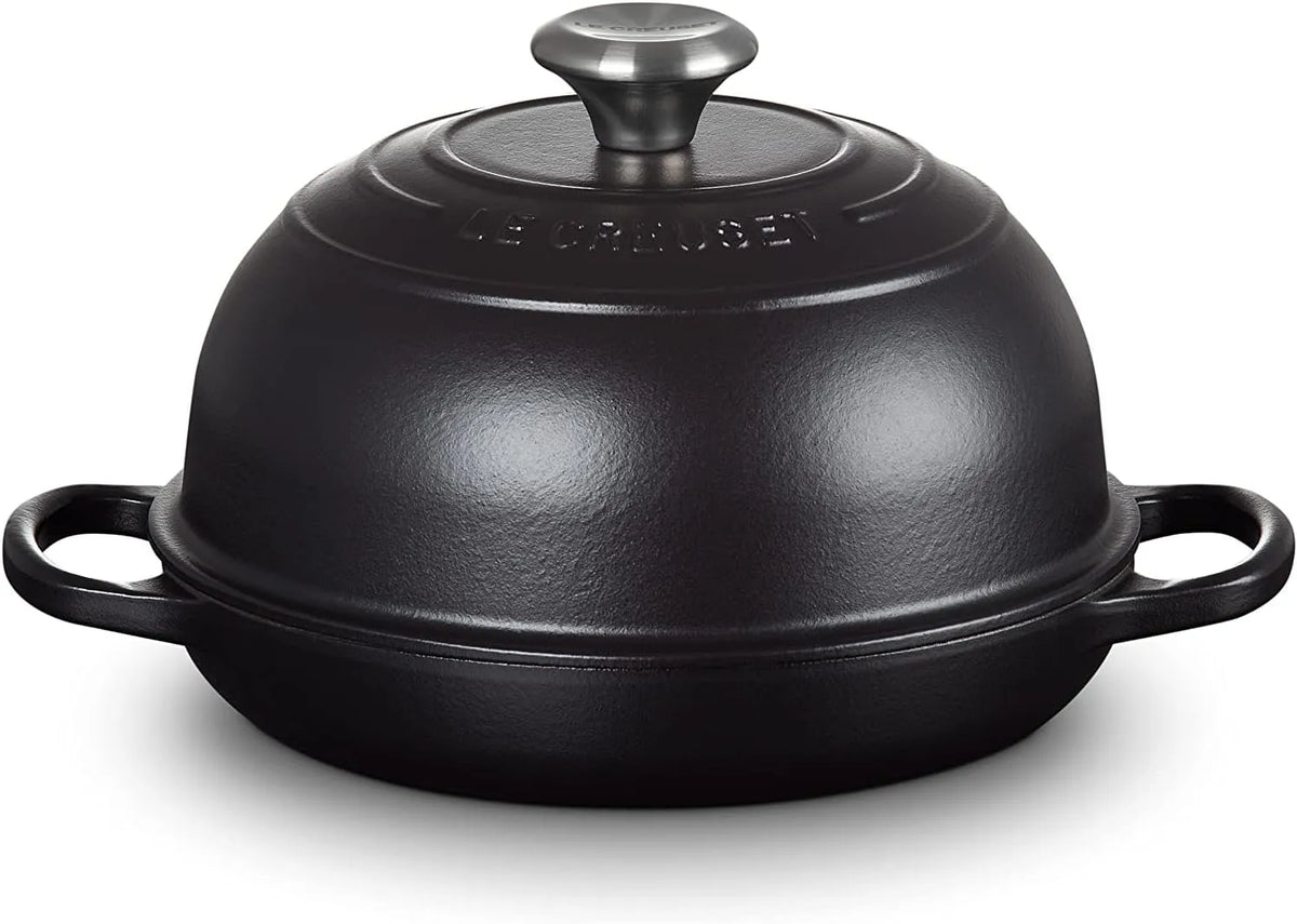 Signature Gusseisen Brot Bräter 21301240000430 Le Creuset, Breite 24cm, in Schwarz Matt