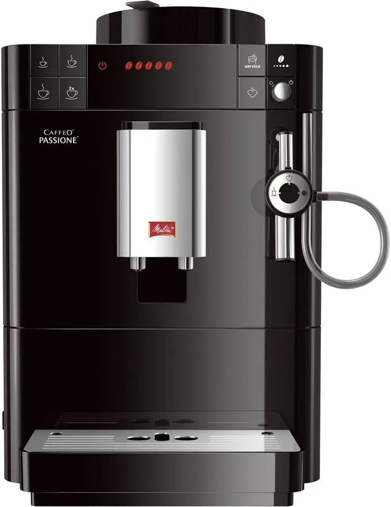 Melitta Kaffeevollautomat F530-102, in Schwarz, Caffeo Passione, mit Auto-Cappuccinatore-System