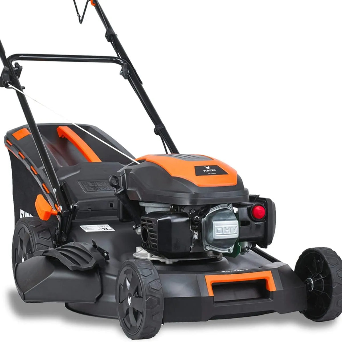 Fuxtec Rasenmäher 4in1 FX-RM5170-4PS/2 25mm-75mm, 51cm Schnittbreite & 7-stufige Höhenverstellung, Leistung 2,9kW, Fassungsvermögen 60L Grasfangkorb