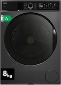 Waschmaschine WMI 89341 DX 1400 VESTEL, Gewicht 8 kg, Frontbeladung, Inverter-Motor, min, Dampf, AquaStop+Switch, Dark Inox