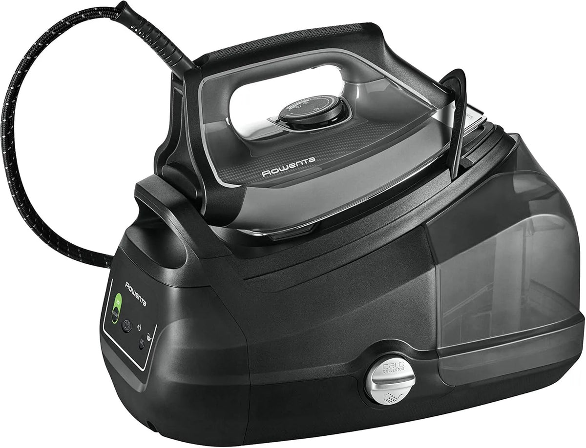 Rowenta Modell, Leistung 2400 W DG8622, Fassungsvermögen 1100 ml abnehmbarer Wassertank, Dauerdampfmenge 120 g, Eco-Funktion, in Schwarz, Min