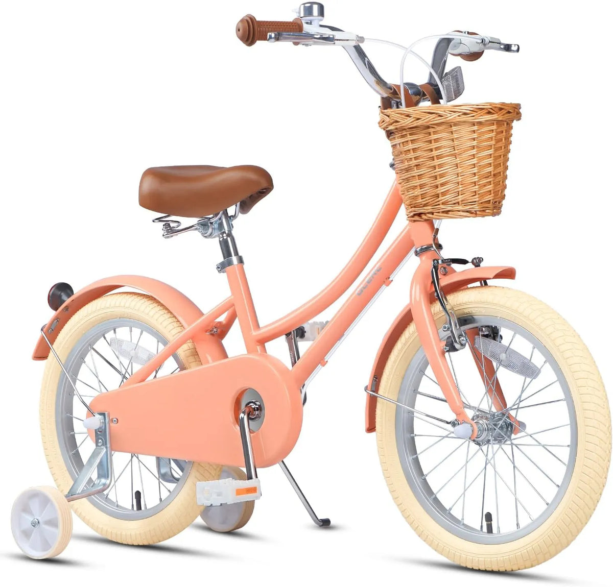 Fahrrad, Glerc 12-20 Zoll Kinderfahrrad mit Korb, für Jungen und Mädchen im Alter von 3 bis 12 Jahren, mit Klingel und Stützrädern, erhältlich.