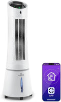 Klarstein Ventilator, 4-in-1: Smart Luftkühler, Luftbefeuchter & Ionisation I 6 L Wassertank, Leistung 30 W, 210 m³/h, Oszillation, Mobiles Klimagerät