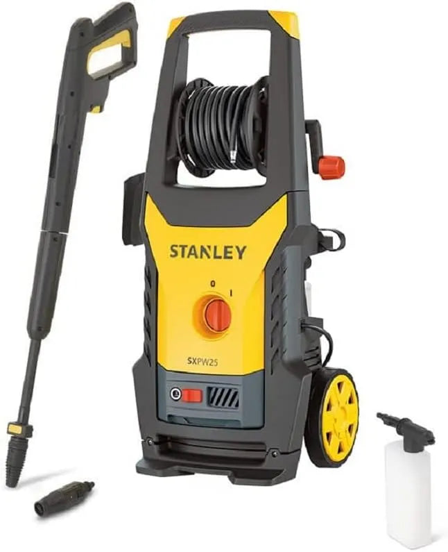 Hochdruckreiniger SXPW25E Stanley, 500 l/h, Leistung 2500 W, 170 bar, in Schwarz, Gelb