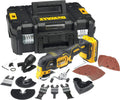 DeWalt Modell, Spannung 18 Volt DCS355D2, 2,0 Ah Akku, 2 Akkus, Multifunktionswerkzeug, LED-Arbeitslampe, Schnell-Ladegerät und TSTAK Box II