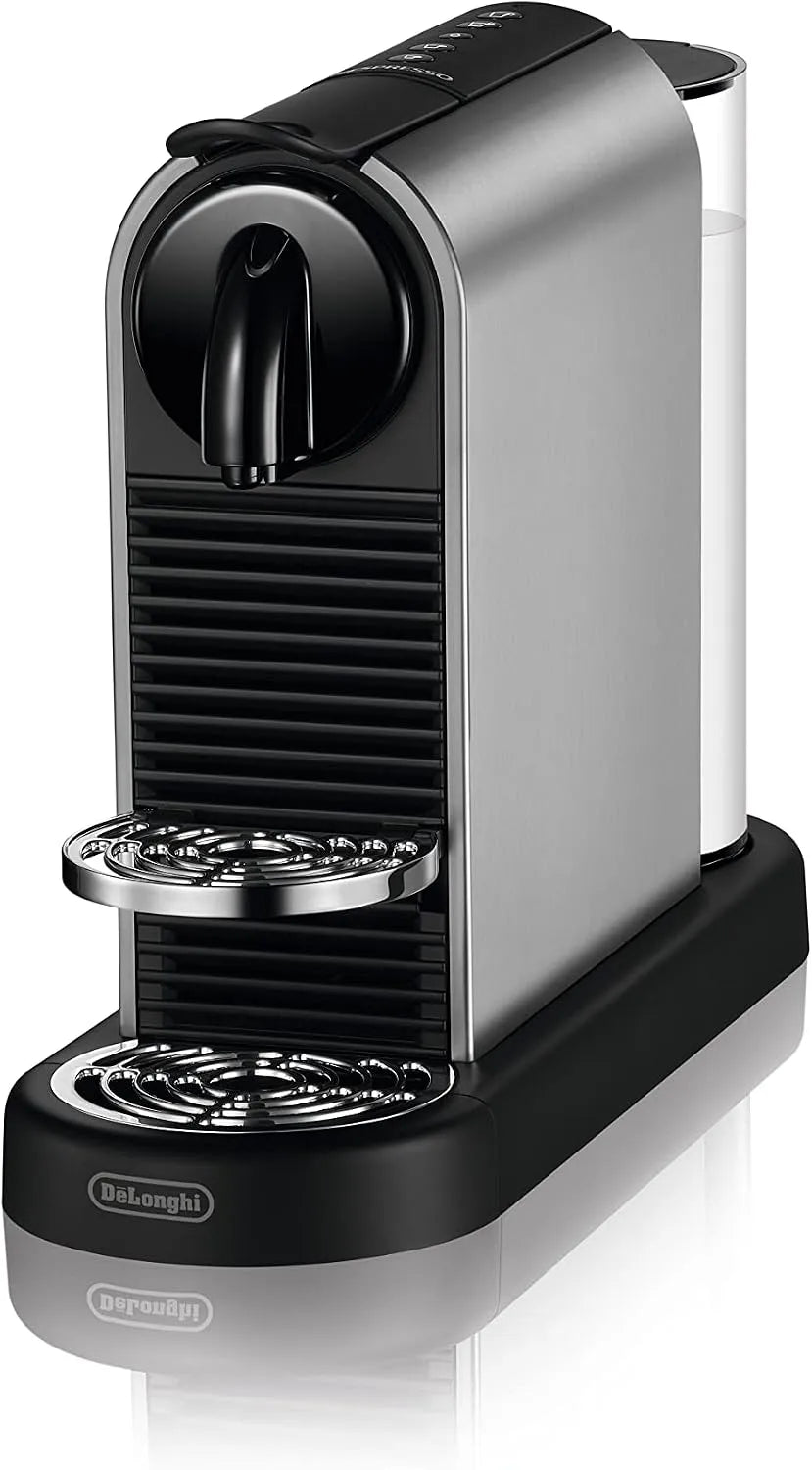 Nespresso De'Longhi Kaffeemaschine EN220.T, Leistung 1260 W, CitiZ Platinum, Titan, 19 bar, 4 Tassengrößen, Kapsel
