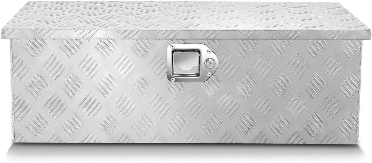 Bett TBOX-T5-010-ALU, 78,7 cm L x 33 cm B x 29,2 cm H, DNA MOTORING Abschließbare Aufbewahrungsbox, LKW, Aluminium, mit Schloss und Schlüsseln