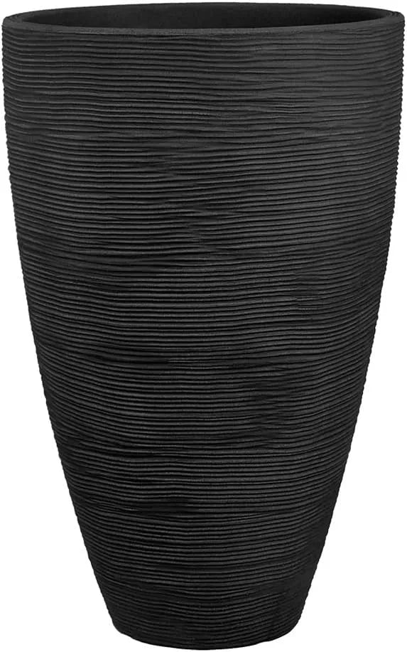 Vino Dehner Pflanzvase, Höhe 60 cm, Übertopf, für Topfpflanzen, rund, robust, Indoor, Kunststoff, Ø 40 cm