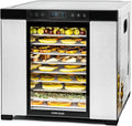 Tablet DA 1050, ROMMELSBACHER Dörrautomat, Dörrfläche 1,6 m², 10 Edelstahl-Dörrtabletts, 99 Std. Zeitschaltuhr, 35 °C, 75 °C, Warmhaltefunktion