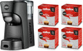 Kaffeemaschine, 50/60 Hz, Leistung 1450 W, 220-240 V, Fassungsvermögen 0,6 Liter, A Modo Mio Tiny Eco Black mit 64 Kapseln roter Qualität inklusive