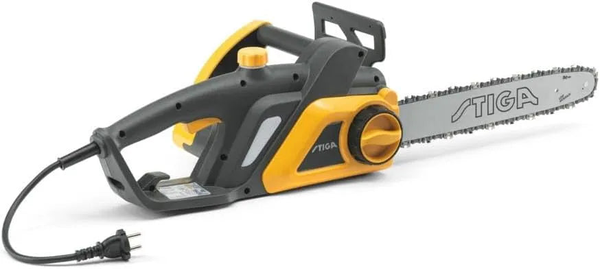 Stiga Modell 122c, Leistung 2,2kW, Topmarke 2023 bei TestBild, Elektro-Kettensäge CS, werkzeuglose Kettenspannung, 40cm Schwert