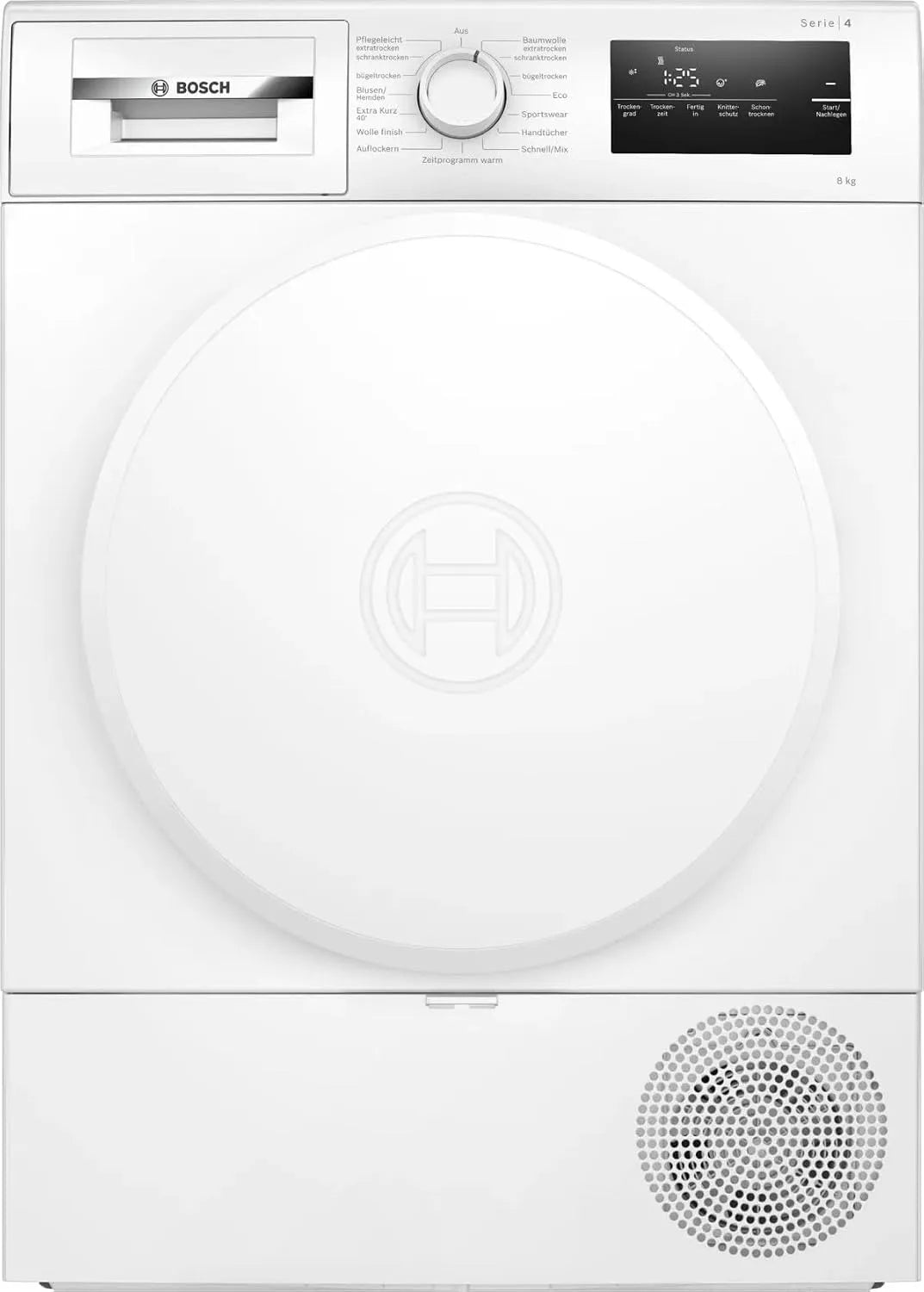 Bosch Wärmepumpentrockner WTH83VV4 Quick-40-Trocknen, Gewicht 8 kg, AutoDry, Sensitive-Drying-System, LED-Display, Zeitvorwahl, Serie 4, 63 dB