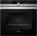 Siemens Backofen HB634GBS1 iQ700, Fassungsvermögen 71 l, 4D Heißluft, Einbau, Edelstahl, in Schwarz
