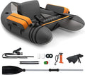 Pumpe, Gewicht 150 kg Belastbar, Maße 135 x 109 x 54cm, FANTASK Aufbelasbares Schlauchboot, Fischerboot mit, Paddel, Gurte