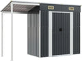 Gerätehaus Gartenhütte Gerätehäuser, Fahrradunterstand Gartenschrank Storage Shed Wetterfest Schuppen Garten Anthrazit