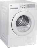Samsung Wäschetrockner DV90DG52A0THEF, Gewicht 9 kg, Wärmepumpe, Optimal Dry, Energieklasse C Weiß