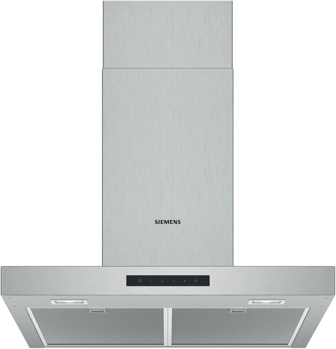 Siemens Dunstabzugshaube LC66BBM50 iQ300, Breite 60 cm, Wandhaube, LED-Beleuchtung, Extrem leise, Elektronische Steuerung, Metall-Fettfilter