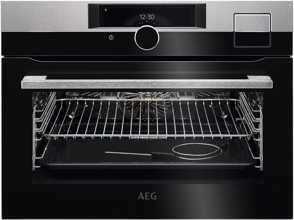 AEG Backofen KSK998290M, Kompakt-Dampfbackofen Edelstahl