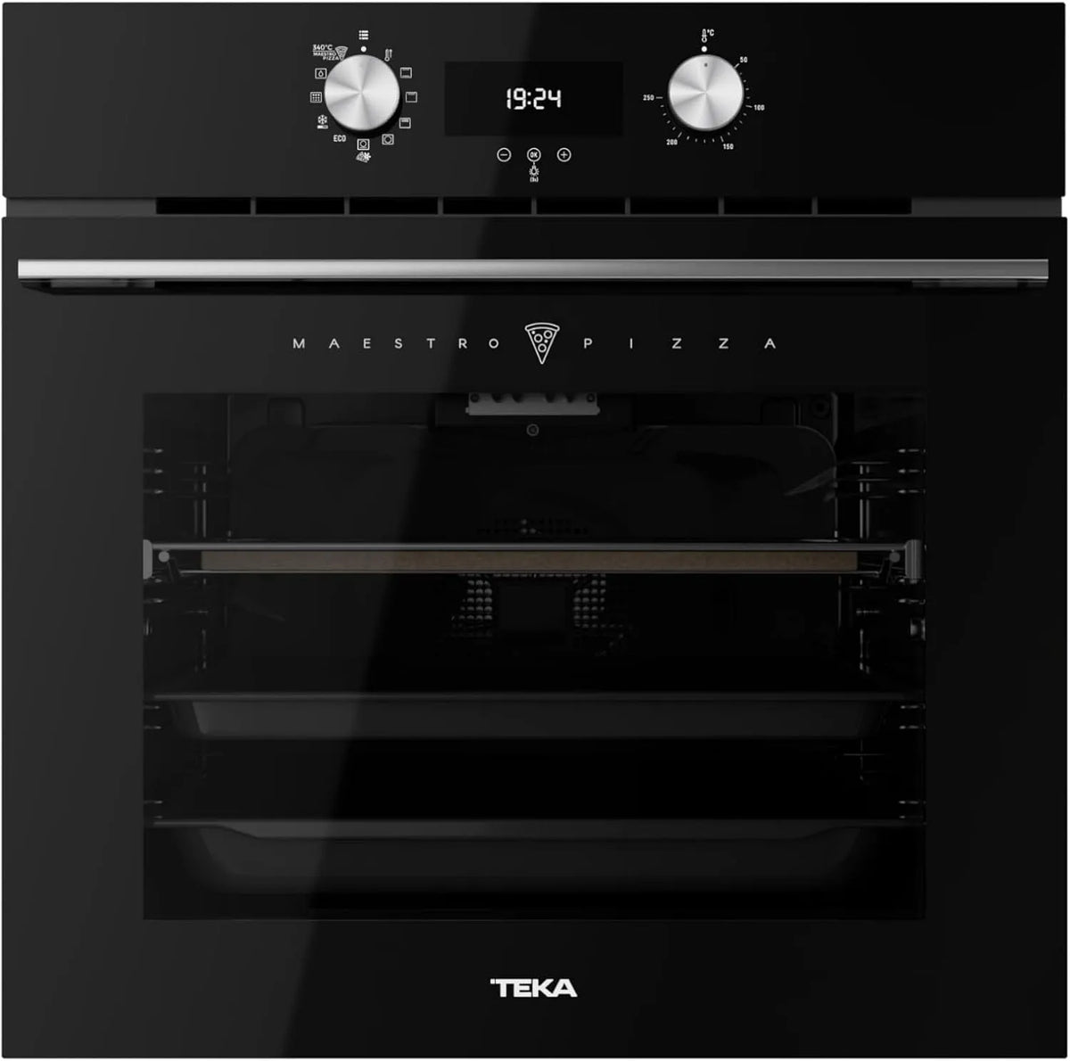 Backofen TEKA Einbau, hohe Temperatur bis 340°, MaestroPizza, Pyrolyse-Selbstreinigung, Einbaugerät, Breite 60 cm, Fassungsvermögen 70 Liter
