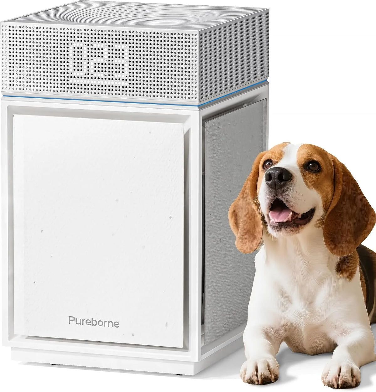 Luftreiniger PM2.5-Display PB6866, CADR 400m³, Air Purifier, Weiß, 400m³/h, h für 260㎡, Allergiker für Schlafzimmer Zuhause