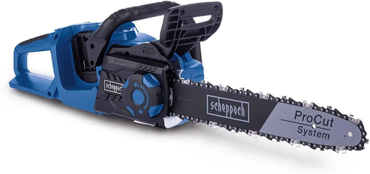 Scheppach Modell 15m 15m BC-CS355Duo-X 15m/s 20V-IXES-Serie, Schnittlänge 33,5cm, Breite 35,6cm, 10 Jahre, Brushless, Akku Kettensäge