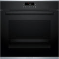 Bosch Backofen HBA272BB3 3D-Heißluft, Maße 60 x 60 cm, Pyrolyse-Selbstreinigung, Hydrolytische Reinigungshilfe, in Schwarz, Serie 4, Einbau