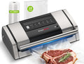 Modell Hochleistungs-Schnellversiegelung-VS5100 Bonsenkitchen Vakuumiergerät, 15 L/min, Vakuumierer mit Beutelclip
