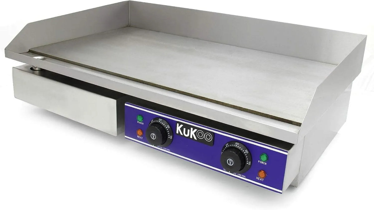 Grill, Kukoo Elektro Catering Grillplatte Gastronomie Griddleplatte Edelstahl