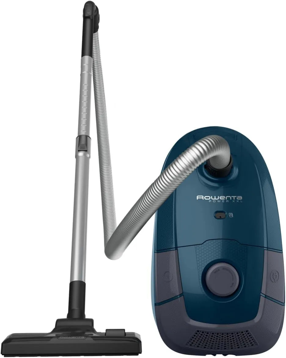 Rowenta Bodenstaubsauger RO3126, mit Beutel, Power XXL, Dunkelblau, Farbe Grau